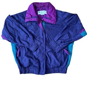Vintage Columbia Radial Sleeve Jacket 90s Bomber Women’s Size Medium